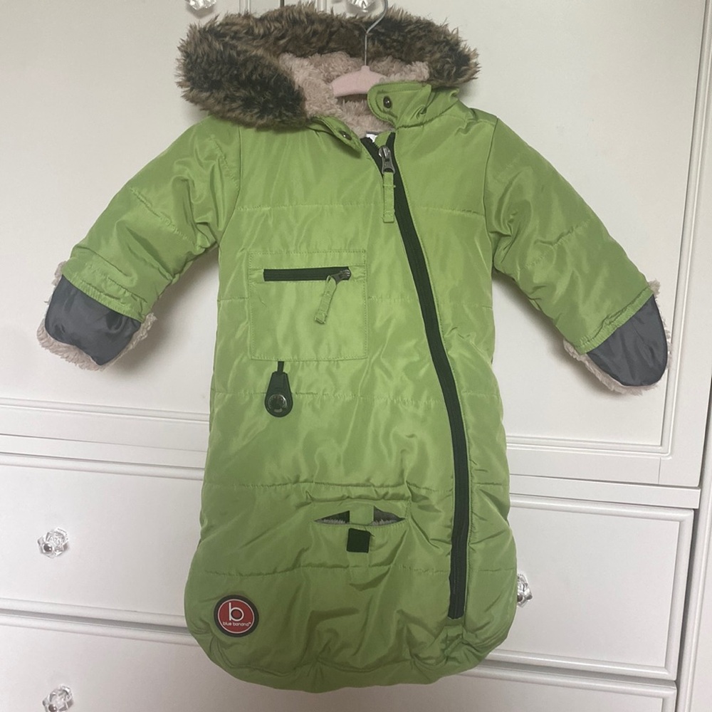 Blue banana baby snowsuit